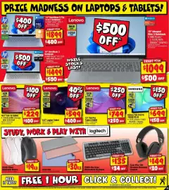 JB Hi-Fi catalogue Page 21: Samsung Galaxy Tab S10 FE €699,00, Lenovo 8.8" Legion Tablet €599,00