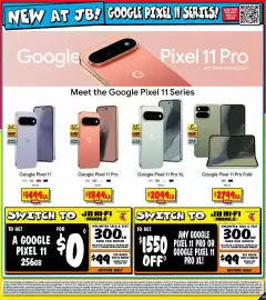 JB Hi-Fi catalogue Page 27: Google Pixel 11 Pro €1.849,00, Google Pixel 11 Pro XL €2.099,00