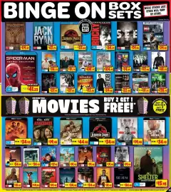 JB Hi-Fi catalogue Page 39: Merc €14,98, Sean Connery 6-Film Collection €111,75