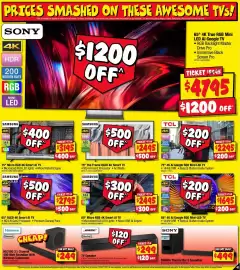 JB Hi-Fi catalogue Page 41: Samsung 75" The Frame QLED 4K Smart TV €2.495,00, Samsung TV €3.195,00