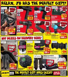 JB Hi-Fi catalogue Page 8: JetBoots Prime Medium Therabody €499,00, Homedics Shiatsu Comfort Massage Pillow With Heat €47,00