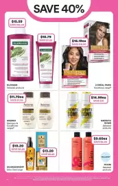 Priceline catalogue Page 18: Aveeno Shampoo & Conditioner ranges €11,70, Growth Bomb Supercharge Shampoo €14,99