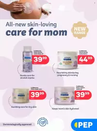 PEP catalogue Page 4: Cuddlesome Mama Stretch Mark Tissue Oil €39,99, Cuddlesome Mama Stretch Mark Butter €44,99