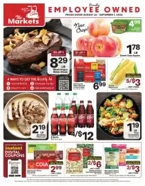 The Markets weekly ad week 35 Page 1: Community Select Ground or Pod Coffee €6,99, Bicolor Sweet Corn €0,60