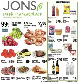 Jons International weekly ad week 35 Page 1: Crystal Geyser Spring Water or Rico Bubble Boba Drinks €0,88