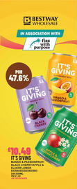Bestway leaflet week 35 Page 24: It's Giving gut friendly soda €10,49