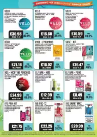 Bestway leaflet week 35 Page 22: Elf bar pods €7,99, Velo strawberry ice €6,50