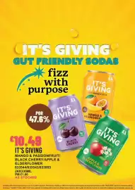 Bestway leaflet week 35 Page 7: It's Giving gut friendly soda €10,49