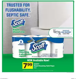 Co-op flyer week 35 Page 12: Scott Rapid Dissolving Toilet Paper €7,99