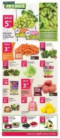 Co-op flyer week 35 Page 4: Organic Red or Green Grapes €7,99, Organic Raspberries or Blackberries €5,99