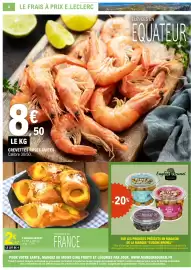 Catalogue E.Leclerc | EDITION Estivale N°4 page 4: 4 oranais €2,97, Crevettes roses cuites €8,50