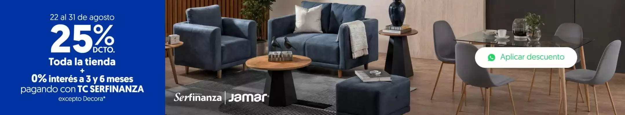 Muebles Jamar (válido hasta 31-08)