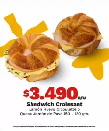 Catálogo OXXO Página 29: Sandwich croissant €3.490,00