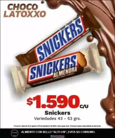 Catálogo OXXO Página 33: Snickers - varieadas €1.590,00