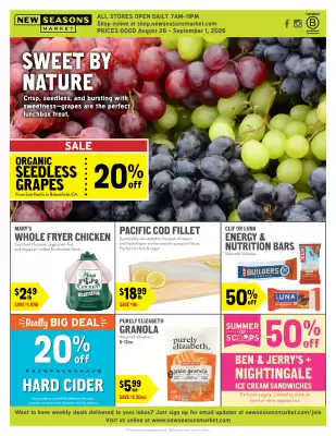 New Seasons Market weekly ad (valid until 1-09)