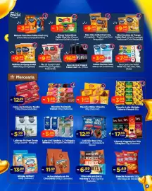 Encarte Super Show Página 4: Biscoito Wafer Vitarella €1,59, Achocolatado em Pó Chocolatto (Caramelo) €11,49
