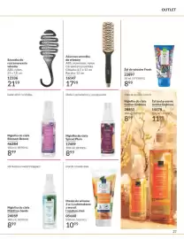 Avon gazetka Strona 27: Szczotka do rozczesywania włosów Avon €21,99, Mgiełka do ciała Golden Embrace Avon Senses €8,99