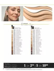 Avon gazetka Strona 38: Podkład w płynie Flawless Match próbka €2,50, Podkład do twarzy 24 godziny próbka €2,50