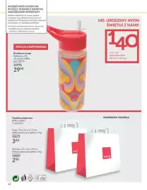 Avon gazetka Strona 42: Torebka papierowa duża Avon €3,00, Butelka na wodę Avon €29,99