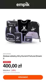 Empik gazetka tydzień 35 Strona 13: Zestaw szkolny Airy Kuromi Fortune Dream II €400,00
