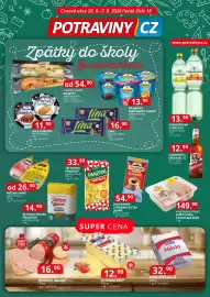 Potraviny CZ leták Strana 1: Máslo dr.halíř €32,90, Lina vybrané druhy €16,00