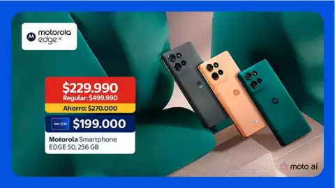 Catálogo Lider Página 1: Motorola - morotola smartphone edige 50,25 gb €270.000,00