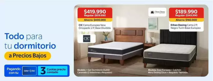 Catálogo Lider Página 2: Ethan desing cama 2 p €160.000,00, Cic - cama €419.990,00