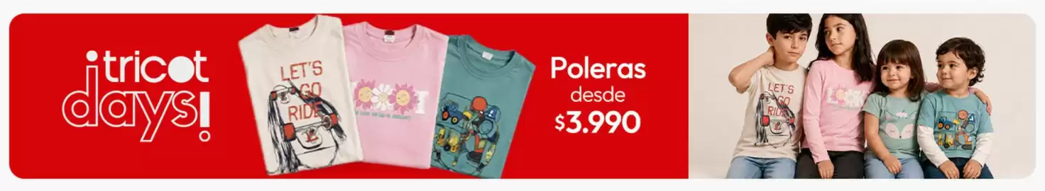 Catálogo Tricot Página 5: Poleras €3.990,00