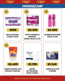 Catálogo Autoservicio Capo semana 35 Página 6: Higienol papel higienico €2.599,00, Sedal shampoo/acond €3.999,00