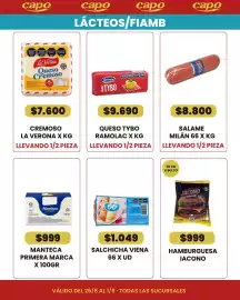 Catálogo Autoservicio Capo semana 35 Página 3: Salame milán 66 €8.800,00, La verona queso cremoso €7.600,00