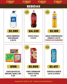 Catálogo Autoservicio Capo semana 35 Página 5: Baggio agua saborizada fresh €1.199,00, Coca cola €4.329,00