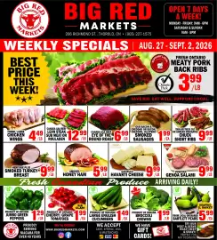 Big Red Markets flyer week 35 Page 1