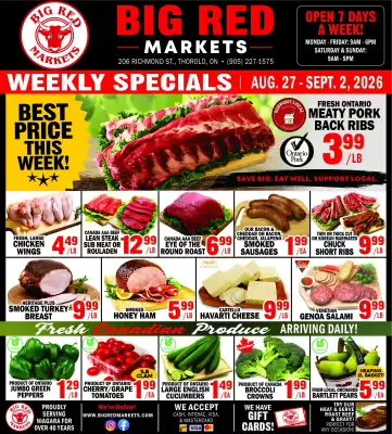 Big Red Markets flyer (valid until 2-09)
