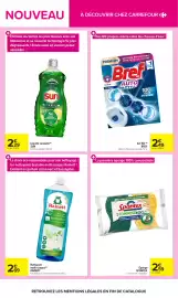 Catalogue Carrefour page 12: Spontex Éponge €2,59, SUN Liquide vaisselle €2,29