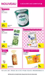 Catalogue Carrefour page 4: ALPRO Boisson Végétale €2,89, Danette Flan €1,69