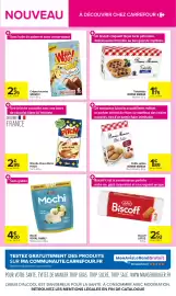 Catalogue Carrefour page 5: PITCH Brioches Choco Barre €2,95, BONNE MAMAN Petits sablés €1,89