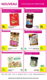 Catalogue Carrefour page 6: JARDIN BIO Pâte à tartiner à la cacahuète €5,19