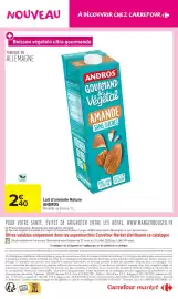 Catalogue Carrefour Market page 16: ANDROS Lait d'amande Nature €2,40