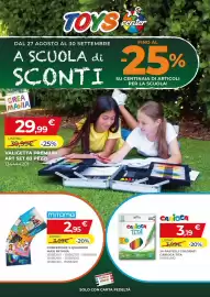 Volantino Toys Center Pagina 1: Carioca Tita €3,19, Confezione 5 quaderni Maxi Mitama €2,95