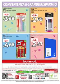Volantino Bennet Pagina 16: Colla stick mini Pritt €4,65, Matite swano pastel Stabilo €3,98