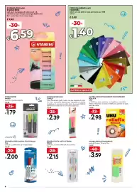 Volantino Bennet Pagina 4: Evidenziatori neon stabilo €2,39, Nastro adesivo trasparente con dispenser Rollafix UHU €2,98