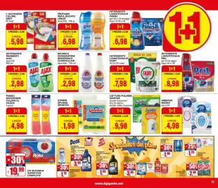 Volantino Il Gigante Pagina 11: Detergente lavastoviglie Fairy €7,98, Detergente lavastoviglie Finish €6,98