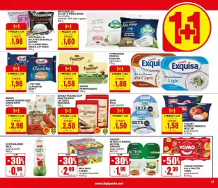 Volantino Il Gigante Pagina 17: Yogurt intero o magro Activia Danone €1,99, Skyr mila €1,50