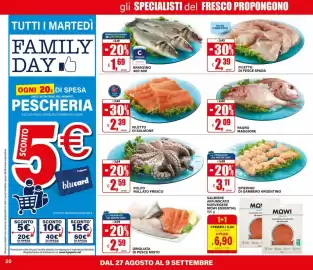 Volantino Il Gigante Pagina 20: Spiedino di gambero argentino €3,11, Polpo rullato fresco €2,59