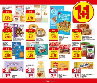 Volantino Il Gigante Pagina 5: Fitness Nestlé €1,98, Barrette Kellogg's gusti assortiti €2,88
