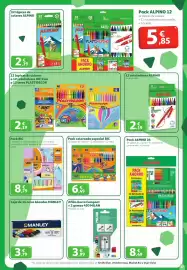 Folleto Alcampo Página 27: Alpino rotuladores €2,19, Bic pack coloreado especial €6,49
