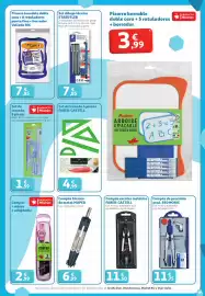 Folleto Alcampo Página 29: Maped compás técnico de metal €6,99, Faber-castell compás escolar metálico €11,50