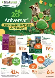 Folleto TiendAnimal Página 1: Nova clean - arena probiotica €11,59, True origins wild - pienso para gato €25,49