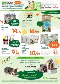 Folleto TiendAnimal Página 11: Cunipic - lecho celulosa €14,15, Versele laga - alimento para aves €9,67