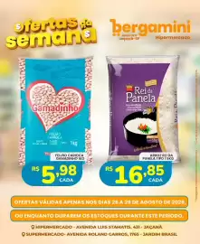 Catálogo Supermercado Bergamini Página 5: Feijão carioca gamadinho €5,98, Arroz rei da panela tipo 1 €16,85